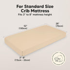 KeaBabies 2-Pack Baby Crib Sheets for Boys, Girls - 52x28 Viscose Derived from Bamboo Toddler Bed Sheets Neutral, Fitted Crib Mattress Cover for Standard Baby Bedding, Soft & Cozy (Rust)