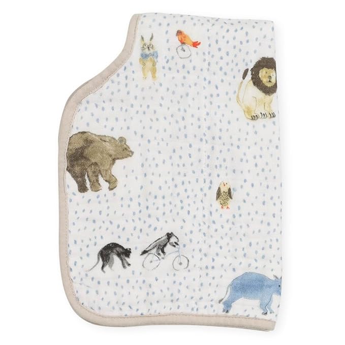 Little Unicorn Cotton Muslin Burp Cloth - Party Animals