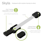SKYLA HOMES Baby Locks (8-Pack) Child Safety Cabinet Proofing - Safe Quick and Easy 3M Adhesive Cabinet Drawer Door Latches No Screws & Magnets Multi-Purpose for Furniture Kitchen Ovens Toilet Seats