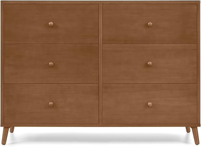 Delta Children Essex 6 Drawer Dresser, Chestnut