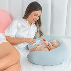 Nursing Pillow with 2 Covers, Feeding Pillows for Breastfeeding, Baby Nursing Pillow, Machine Washable