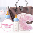 Hot Cold Gel Bead Breast Therapy Pack,Breast Ice Packs for Breastfeeding,Relief for Breastfeeding,Nursing Pain, Mastitis,Engorgement,Plugged Ducts, Boost Milk Let-Down & Production(#19 Pink)