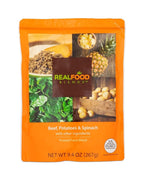 Real Food Blends Beef, Potatoes & Spinach - Pureed Food Meals for Tube Feeding with Protein, Vegetables & Fruits - 330 Calories for Lunch & Dinner - 9.4 oz (Pack of 12)
