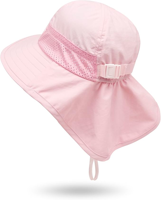 Baby Sun Hat UPF 50+ Toddler Wide Brim Beach Hats for Boys Girls 0-6 Years
