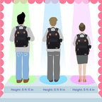 iniuniu Diaper Bag Backpack, 4 in 1 kit Large Unisex Baby Bags for Boys Girls, Waterproof Travel Back Pack with Diaper Pouch