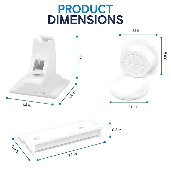 Magnetic Safety Lock Kit 6 Locks + 2 Keys, 3M Adhesive Easy Installation, Baby Proofing Magnetic Locks for Cabinets and Drawers