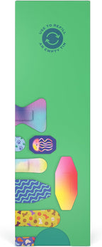 Welly Bandage Family Pack | Adhesive Flexible Fabric & Waterproof Bandages | Assorted Shapes and Patterns for Minor Cuts, Scrapes, and Wounds - 80 Count