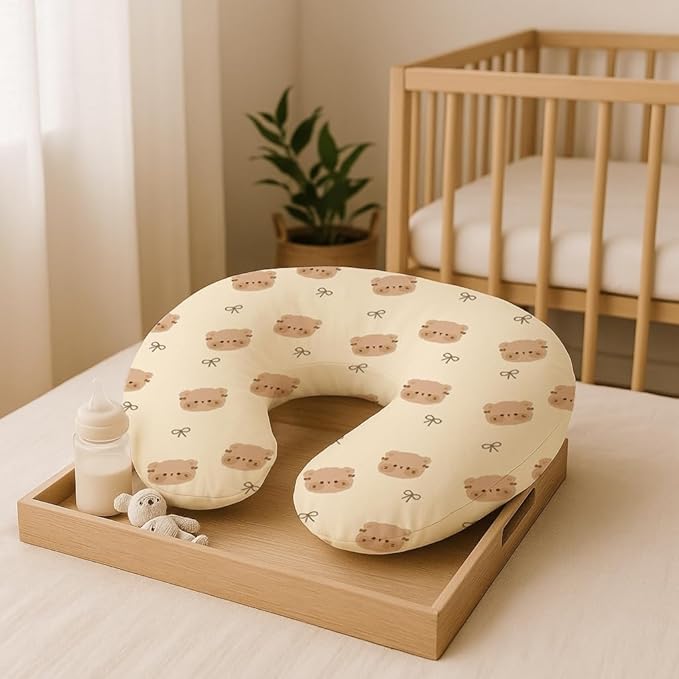 Nursing Pillow Covers 2 Pack, Breastfeeding Pillow Slipcovers Soft and Stretchy, Nursing Covers for Baby Girls Boys Newborn