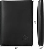 Ringsun Leather Passport Cover for Men Women, RFID Passport Wallet Case Travel Passport Holder for Family