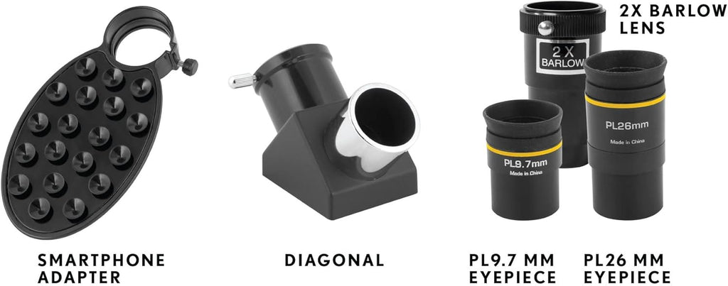 National Geographic 70mm Astronomical Refractor Telescope with Fully Coated Optics Adjustable Tripod and Astronomy App for Young Astronomers and Adult Sky Watchers