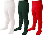 Marchare Baby Girls Tights Thick Solid Cable Knit Leggings Winter Warm Stockings For Toddler Girls 1/2/3/4/5 Pack