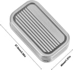 EDC Metal Fidget Slider Toys- Stress Relief EDC Fidget Slider Casual Metal Adult's Hand Toys Office Desk Toys Gifts Stress Toys for Adults(RE-Silver)