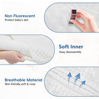 Baby Lounger for Newborn,Baby Nest for Newborn Soft Cotton Breathable for Playtime & Relaxation,Flat Babies Essentials Gifts Newborn Lounger for Boys & Girls 0-12 Months(White Bean)