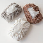 Baby Wipes Cover – Universal Size, One Size Fits All Wipes Packages | Muslin Cotton Tissue Cover for Nursery, Diaper Bag & Changing Table, Station | Gingham & Neutral Patterns (3-Daisy)