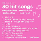 Move2Play, Kids Karaoke Microphone | Includes Bluetooth & Pre-Loaded Songs | Birthday Girls Present for All Ages, 2, 3, 4, 5+ Year Old Girls, Boys & Toddlers (All Pink)