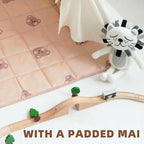 Teepee Tent for Kids-Portable Children Play Tent Indoor Outdoor (White with Mat)