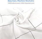 LAT Nursing Pillow - Ergonomic Bottle & Breastfeeding Pillow with 100% Cotton Removable Cover,Breast Feeding for Mom,(White Grid)