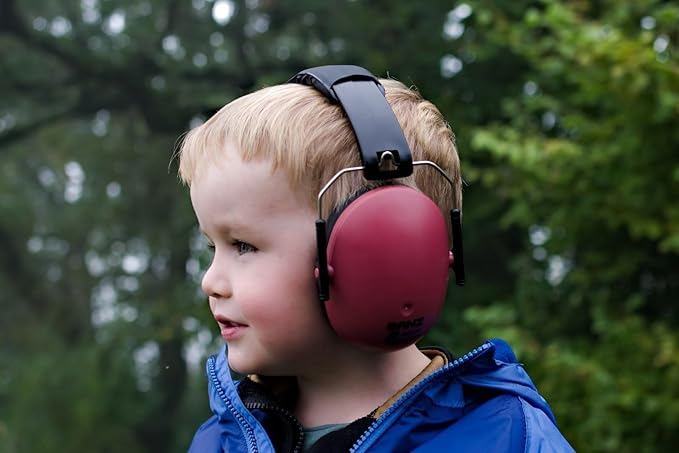 BANZ Kidz Earmuffs 2 Years & Older - Loud Noise Cancelling Kids Headphones & Toddler Ear Muffs, Size Adjustable