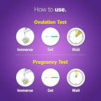 Ovulation Test Plus Pregnancy Test Combo, Early Pregnancy Detection, Ovulation Home Test, Conception Preparation Package