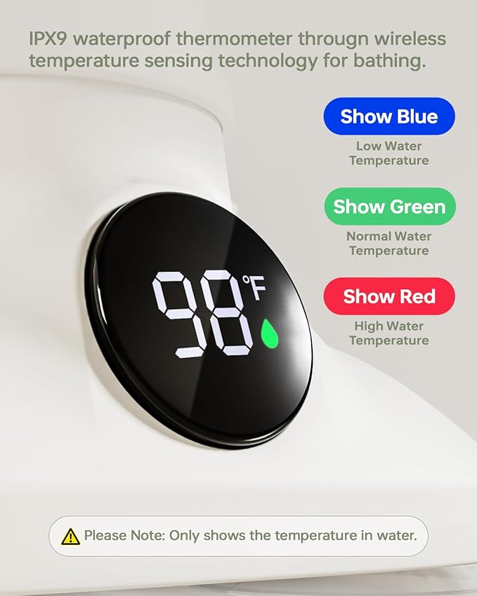 Baby Bath Seat for Babies 6 Months & Up Bath Seats for Babies Sitting Up Non-Slip Infant Bathtub Chair with Suction Cups & Water Thermometer for Toddlers Sitting Up, Easy to Clean (Gray)