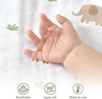 Animal Baby Blankets for Boys Girls, Soft Nursery Minky Blankets with Muslin and Dotted Fleece Back 30x40 inches, Receiving Bed Quilt for Newborn, Infants, Toddlers