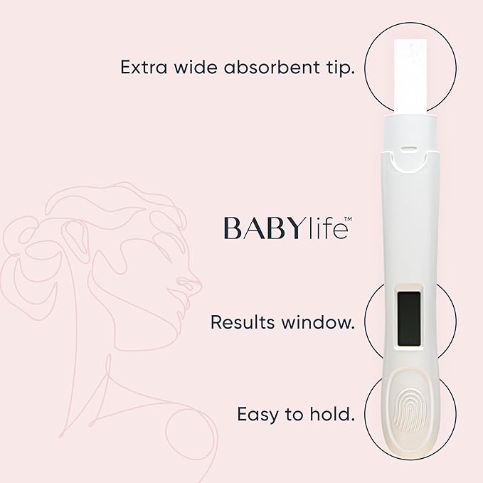 Baby Life Digital Pregnancy Test - Urine Sample Detection Technology Keep Your Result Fast and Accurate -[1 Count]
