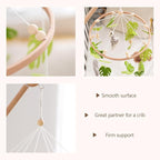 EERKEOD Baby Crib Mobile Baby Nursery Mobile Handmade Felt Forest Animal Mobile for Baby Boys and Girls Woodland Nursery Decor for Infant Bedroom Hanging Gender Neutral Baby Stuff