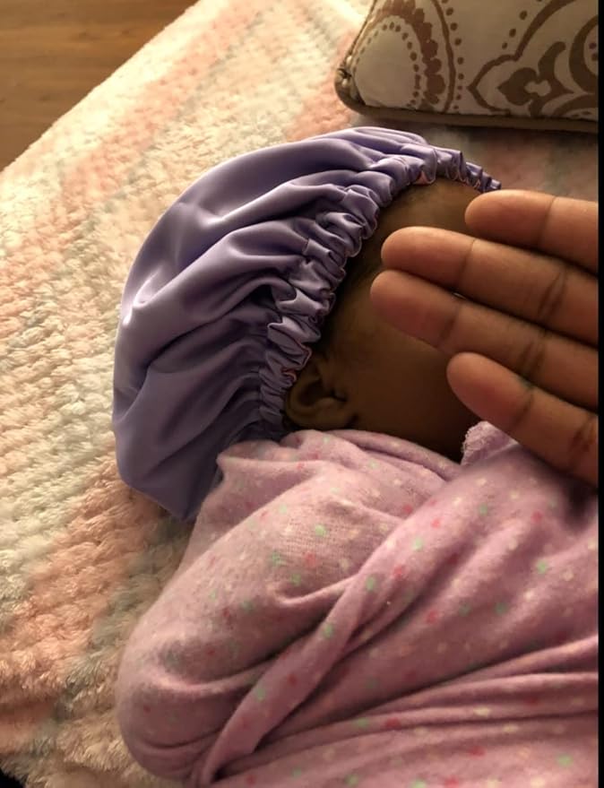 AKISS Baby Infant Newborn Toddler Satin Silk Hair Bonnet Cap for Sleeping 0-3 0-6 3-6 6-12 Months 1-2 1-3 Years