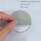 Boho Polka Dot Wall Decals 36 PCS, Boho Wall Decal Wall Sticker for Girls Room Living Room Playroom Nursery, Removable Wall Decals Kids Room Decor Vinyl Murals DIY Cute Decorations (6 Sheets)