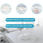 6 Duckbill Valves and 4 Silicone Membrane for Spectra and Motif Luna. Replacement Accessories for Spectra S1 S2 9 Plus SG Pumps (Not Original Accessories)