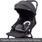 COOLBEBE New 2-in-1 Babybody Cushion for Baby Newborn Infants - Extra Soft Stroller Cushion Pads Car Seat Insert, Perfect for Carseats, Strollers, Swings, Grey