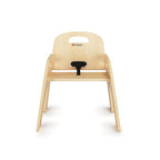 Foundations Simple Sitter Low Wood Feeding Chairs Multipack, Wide No-Tip Base, Adjustable Safety Harness, Stackable Wood Toddler Chairs with Food Service Grade Finish, 2 Pack (11 inch)