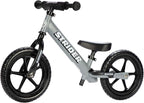 Strider 12” Sport Bike - No Pedal Balance Bicycle for Kids 1 to 4 Years - Includes Safety Pad, Padded Seat, Mini Grips & Flat-Free Tires - Tool-Free Assembly & Adjustments
