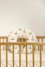 Nursing Pillow Covers 2 Pack, Breastfeeding Pillow Slipcovers Soft and Stretchy, Nursing Covers for Baby Girls Boys Newborn (Sailing Waves)