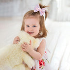 Purple Sequins Bows for Girls, Handmade Hair Clip Glitter Hair Bows Alligator Clips Hair Accessories for Little Teen Toddler Girls Kids