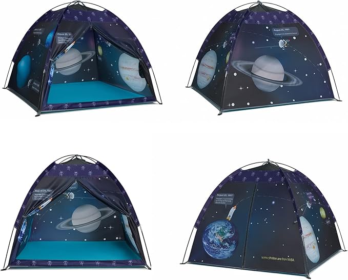 Space World Play Tent Galaxy Dome Playhouse for Boys and Girls Imaginative Play-Astronaut Space for Kids Indoor and Outdoor Fun, Perfect Kid’s Gift- 47" x 47" x 43"