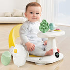 Baby Bath Seat for Babies 6 Months & Up Bath Seats for Babies Sitting Up Non-Slip Infant Bathtub Chair with Suction Cups & Water Thermometer for Toddlers Sitting Up, Easy to Clean (Yellow)