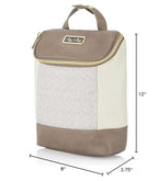 Itzy Ritzy Insulated Bottle Bag – Keeps Bottles Warm or Cool - Holds 3 Bottles & Features Interior Pocket for Ice Pack (Not Included), Vanilla Latte