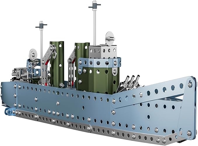 Lucky Doug Stem Building Projects Model Cruiser Ocean Ship Set, 504 Pieces Stem Project Building Toys for Kids Ages 8-12, Assembly Science Kit Toys Gifts for Boys Kids Girls 8 9 10 11 12-16 Years Old