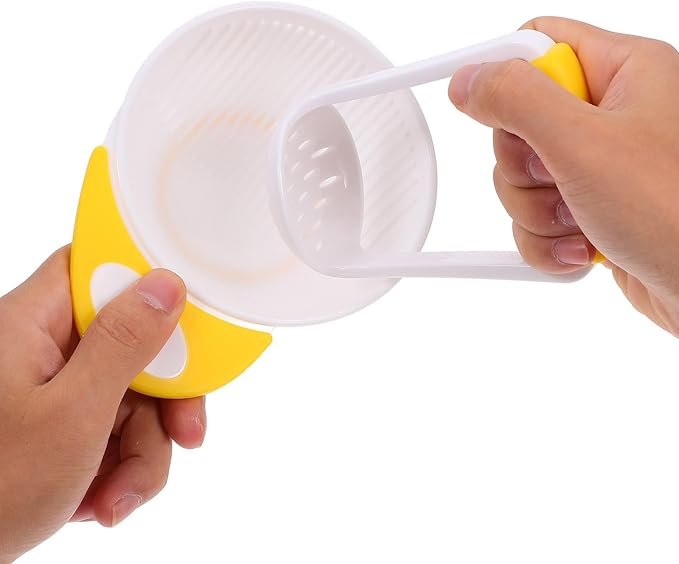 DOITOOL Mash and Serve Bowl, 2 Sets Food Masher Bowl Food Mill Portable Masher Maker for Baby