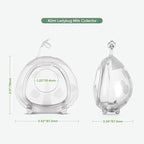 haakaa Ladybug Milk Collector 1.4oz/40ml 2pcs - Wearable Nursing Cups | Soft Breast Shells | Breastmilk Saver |Portable Letdown Catcher for Pumping On The Go Breastfeeding Moms, Protects Sore Nipples