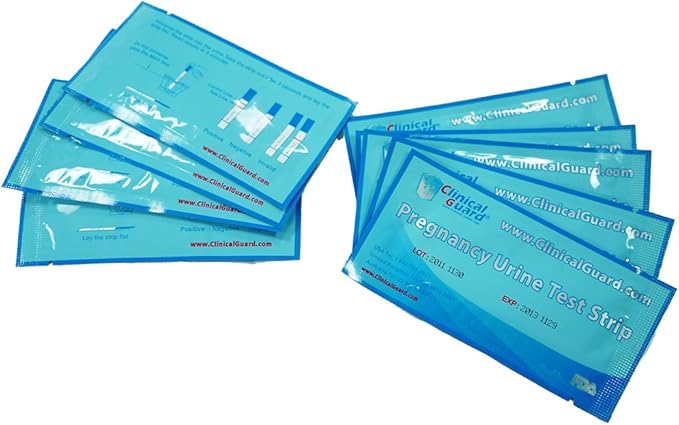 Clinical Guard 5 Pregnancy Tests Strips - Sensitive & Accurate Measurement Within 5 mins - Early Detection Pregnancy Test Strip - Easy to Use for Home Tests - HCG Test Strip Kit
