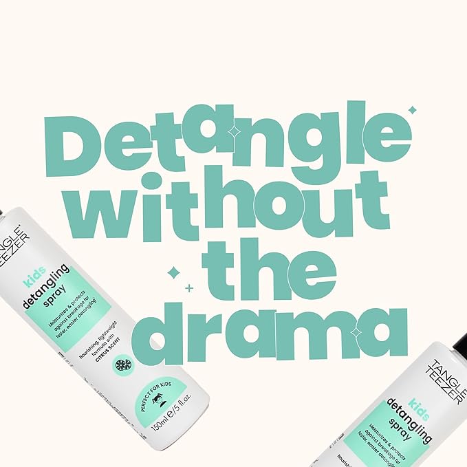 Tangle Teezer Hair Detangler Spray for Kids, Vegan and Sulfate-Free with a Fresh & Fruity Scent, for all Hair Types, 5 Fl Oz