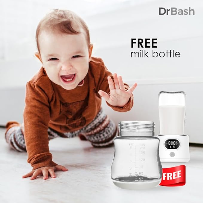 DrBash Portable Bottle Warmer for Travel, Leak-Proof Travel Baby Bottle Warmer with Fast Heating for Breastmilk, Safety Material Baby Bottle Warmer for Dr. Brown, Medela, Tommee Tippee, ComoTomo,