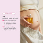 Evereden Golden Belly Serum, 1.7 fl oz. | Clean & Vegan Women's Belly Oil for Pregnancy and Postpartum | Clean Maternity Skincare | Non-Toxic Stretch Mark Oil