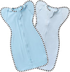 Baby Swaddle Blanket for Newborns and Infants,2-Piece Set Infant Pajamas,Bidirectional Zipper,Easy to Put On and Take Off
