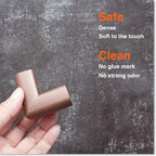 Roving Cove Slim-Fit Corner Protector for Baby Proofing (8 Small Corners), Soft Rubber Foam Furniture Corner Bumper Guards, 3M Adhesive Pre-Taped, Coffee Brown