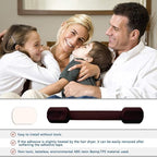 Baby Safety Locks - Child Proof Adjustable Latches for Cupboard Doors and Drawers Dresser Doors Closet Toilet Seat Oven Refrigerator Appliances,8 Pack Brown,Free 9 Extra Adhesive Pads