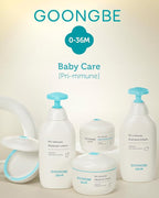 GOONGBE Baby Soothing Powder Lotion - Korean Baby Quick Buttocks Soothing Diaper Irritation Relief for Baby's Sensitive Skin - Dermatologically Tested - Non Flaky Powdery Lotion, 5.07 fl.oz.