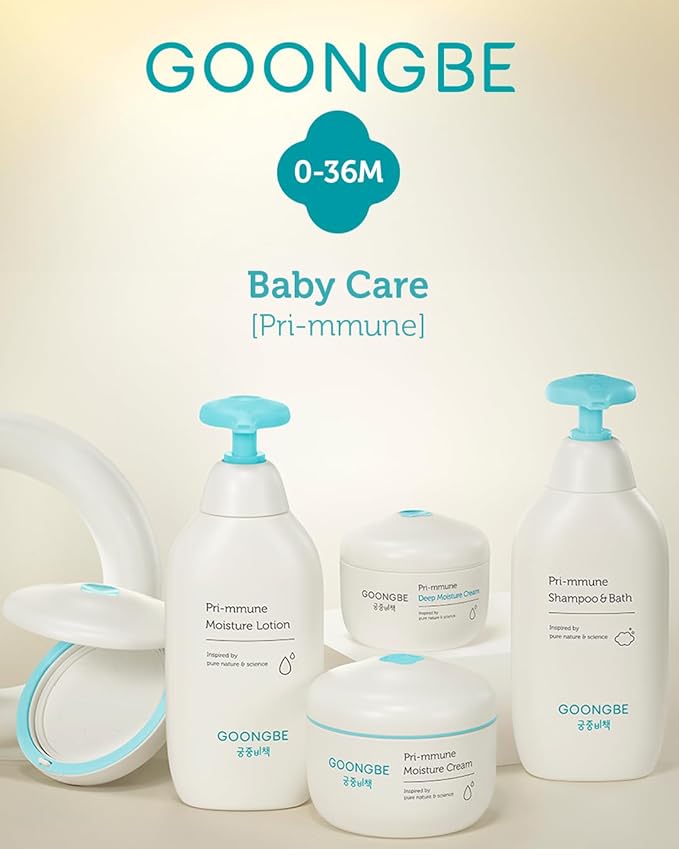 GOONGBE Baby Soothing Powder Lotion - Korean Baby Quick Buttocks Soothing Diaper Irritation Relief for Baby's Sensitive Skin - Dermatologically Tested - Non Flaky Powdery Lotion, 5.07 fl.oz.